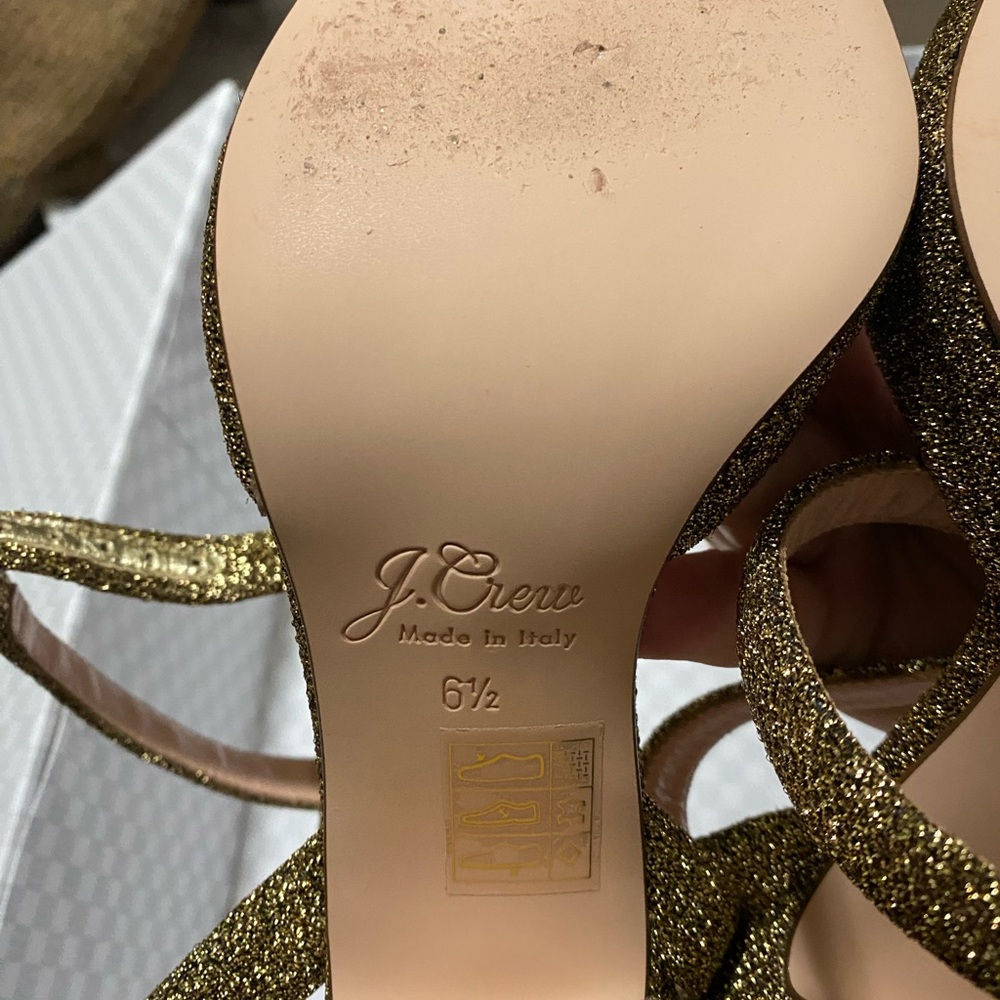 J crew lurex block heels - Picture 4 of 4